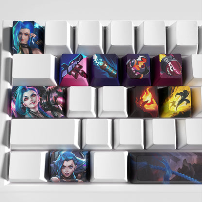 Jinx League of Legends keycaps