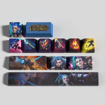 Jinx League of Legends keycaps